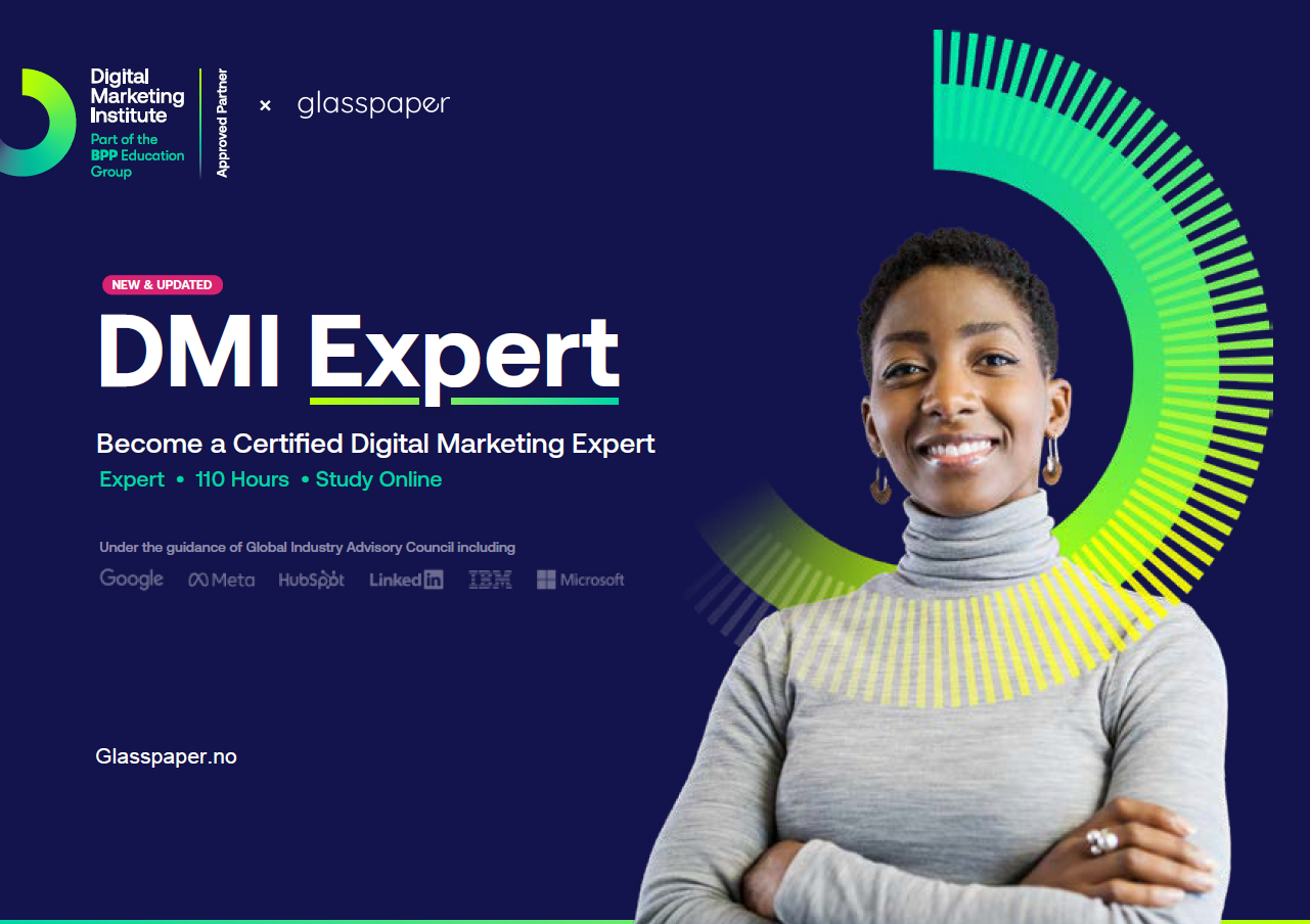 certified digital marketing professional kurs brosjyre